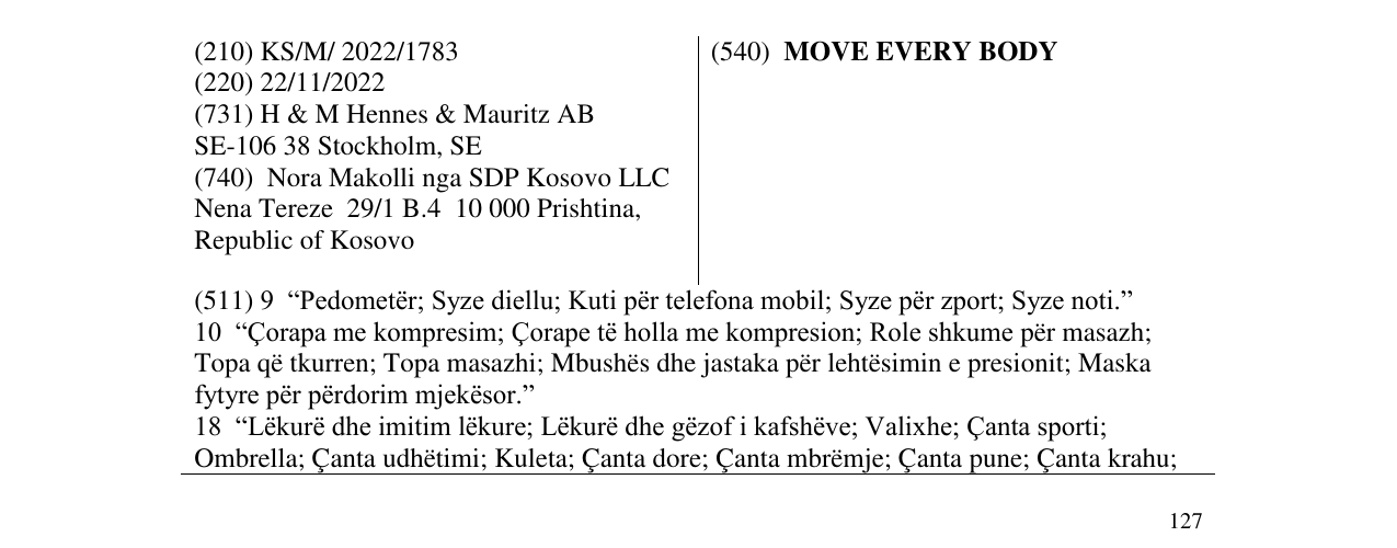 Zëri i markës MOVE EVERY BODY në buletin
