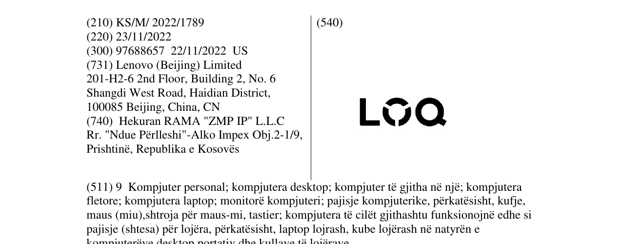 Zëri i markës LOQ në buletin