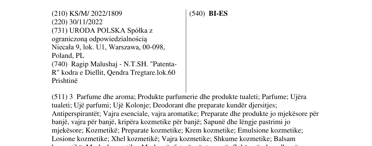 Zëri i markës BI-ES në buletin