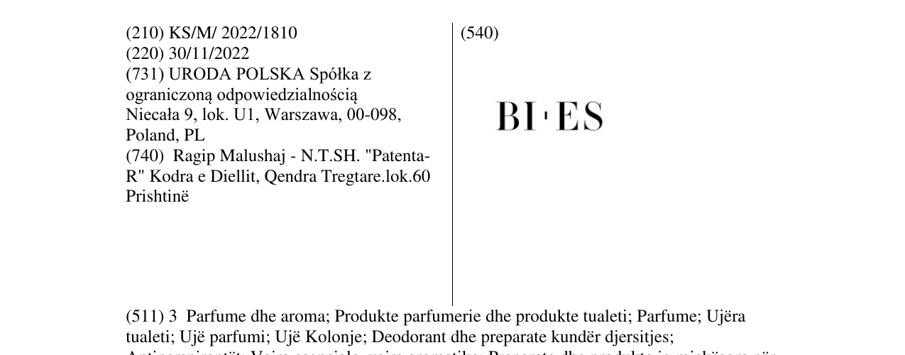 Zëri i markës BI-ES në buletin