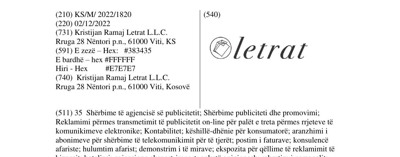Zëri i markës letrat në buletin