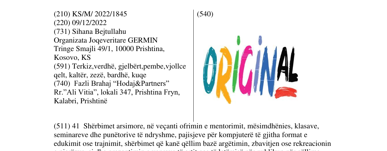 Zëri i markës ORIGINAL në buletin