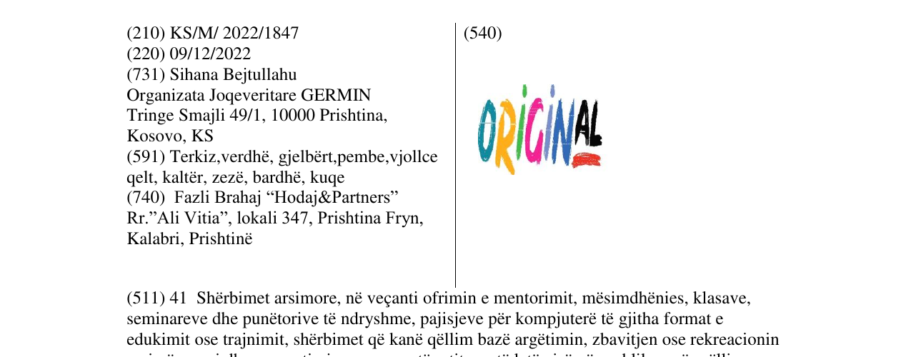 Zëri i markës ORIGINAL në buletin