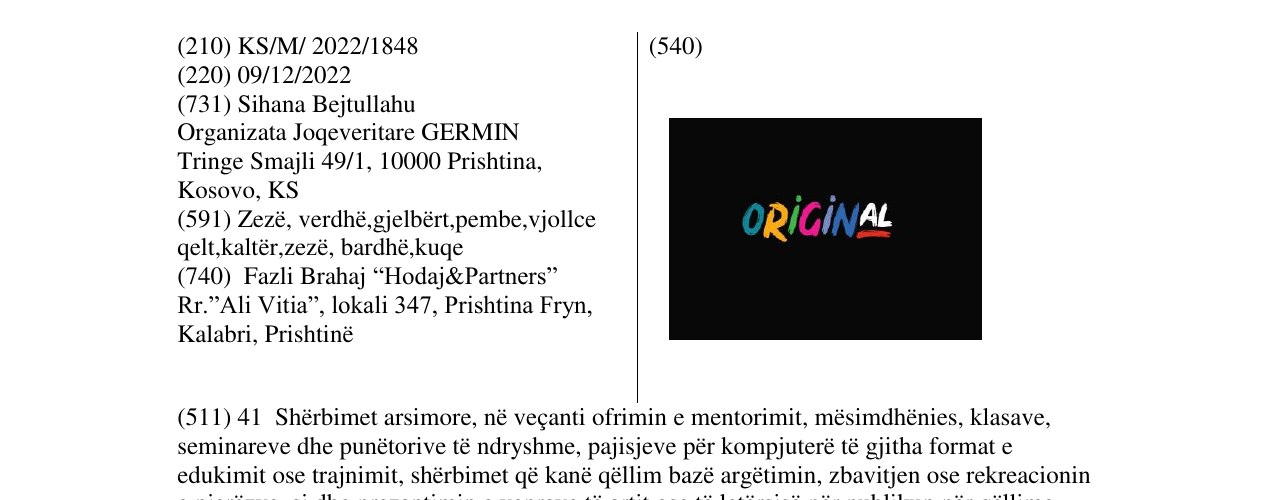 Zëri i markës ORIGINAL në buletin