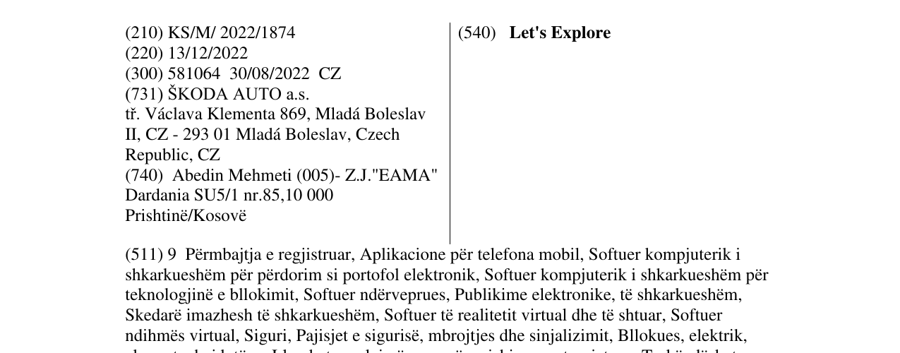 Zëri i markës Let's Explore në buletin