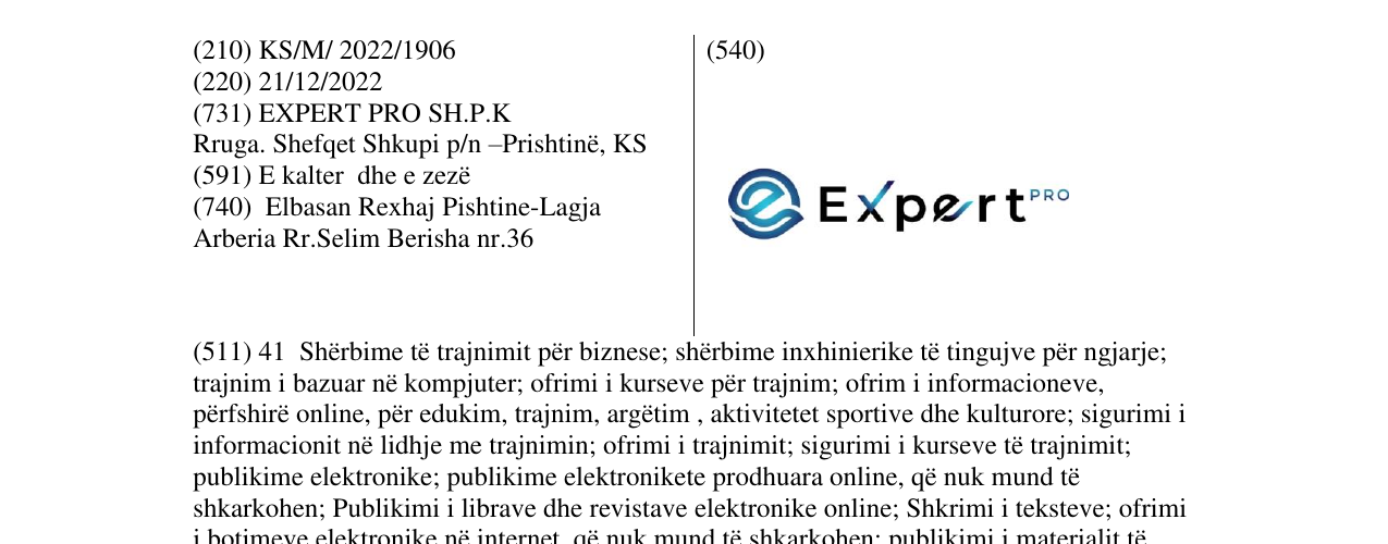 Zëri i markës EXPERT në buletin