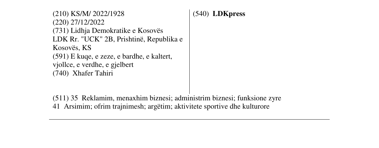 Zëri i markës LDKpress në buletin