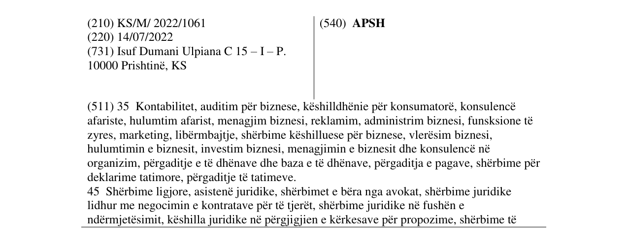 Zëri i markës APSH në buletin
