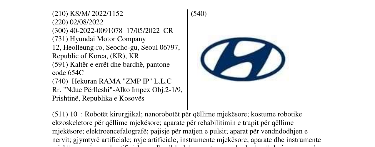 Zëri i markës H në buletin