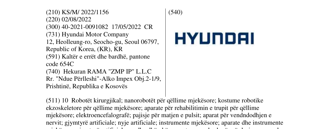 Zëri i markës HYUNDAI në buletin