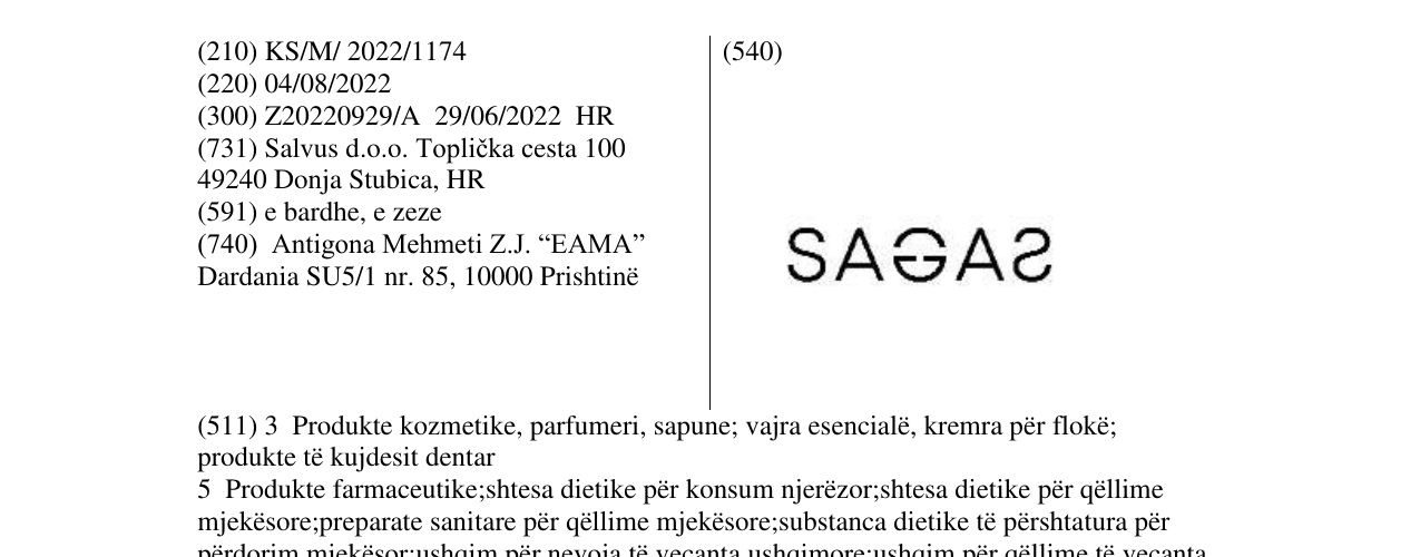 Zëri i markës Markë figurative në buletin