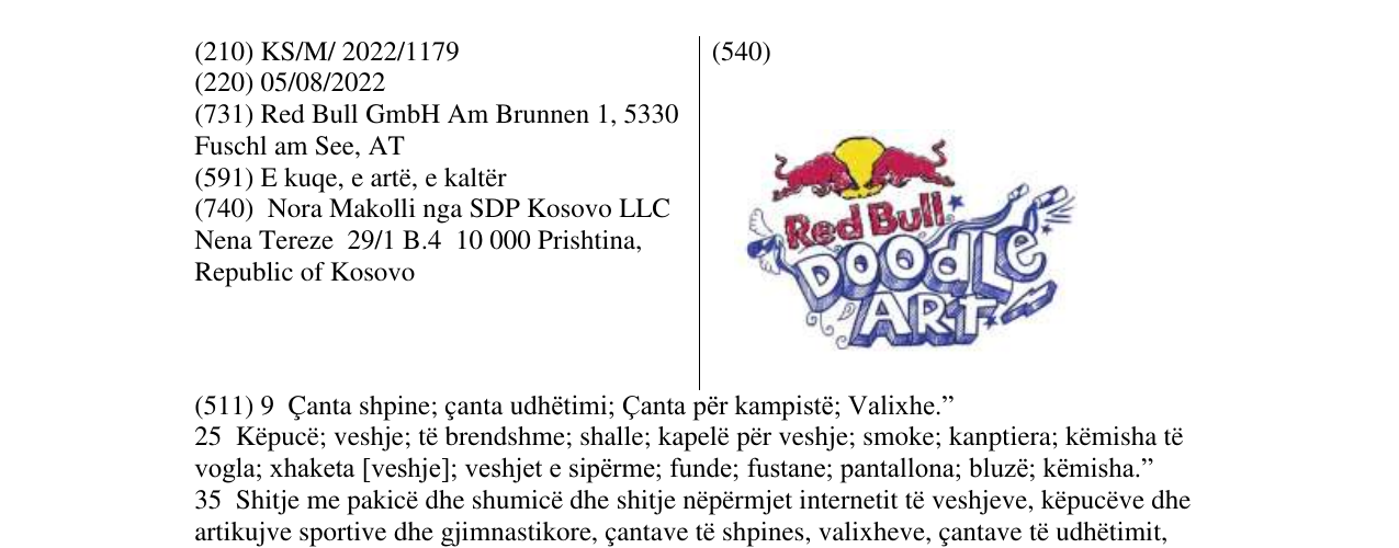 Zëri i markës Markë figurative në buletin