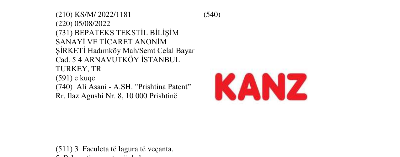 Zëri i markës Markë figurative në buletin