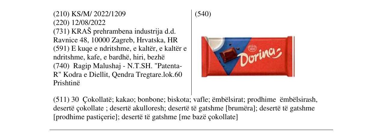Zëri i markës Markë figurative në buletin