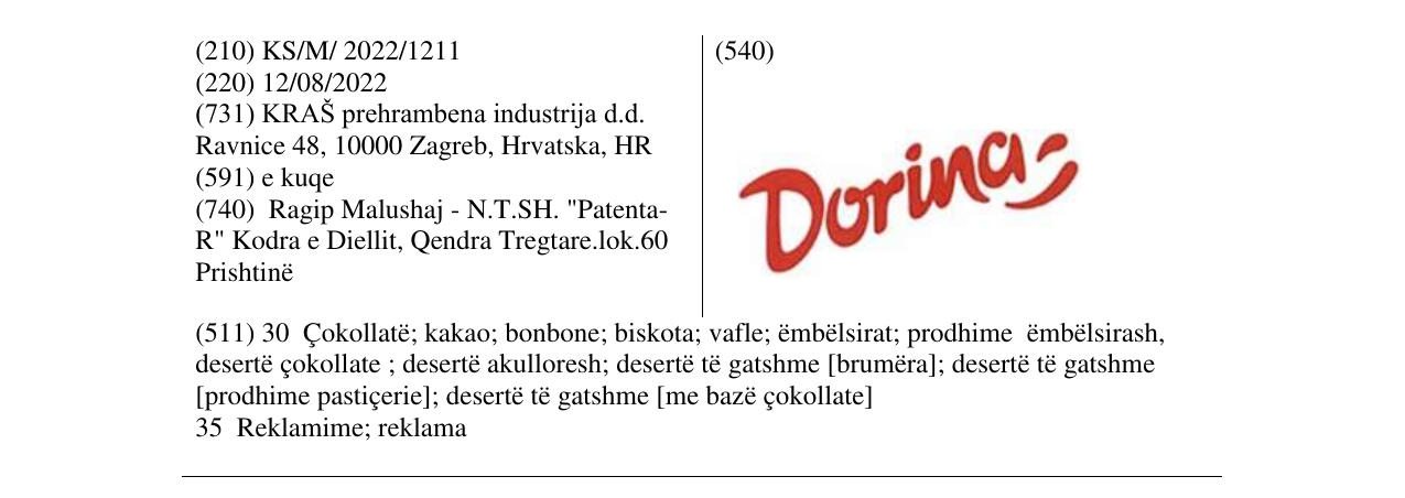 Zëri i markës Markë figurative në buletin