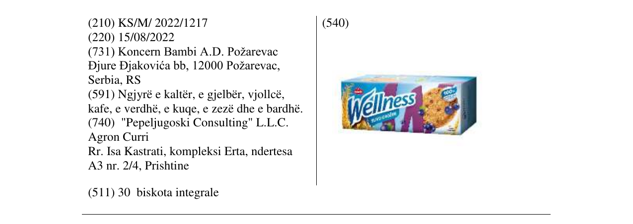 Zëri i markës Markë figurative në buletin