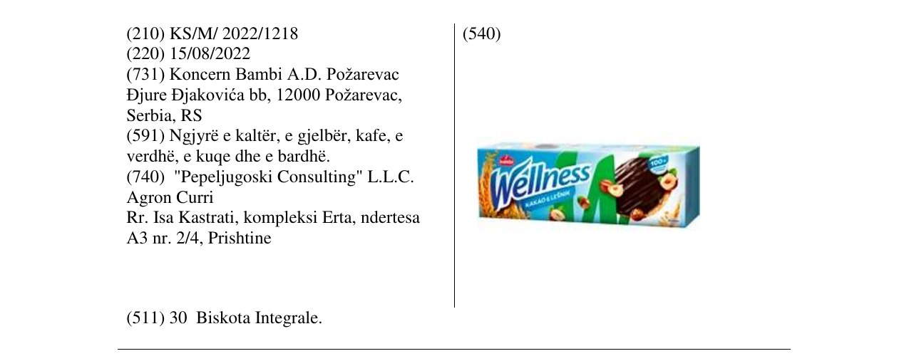 Zëri i markës Markë figurative në buletin