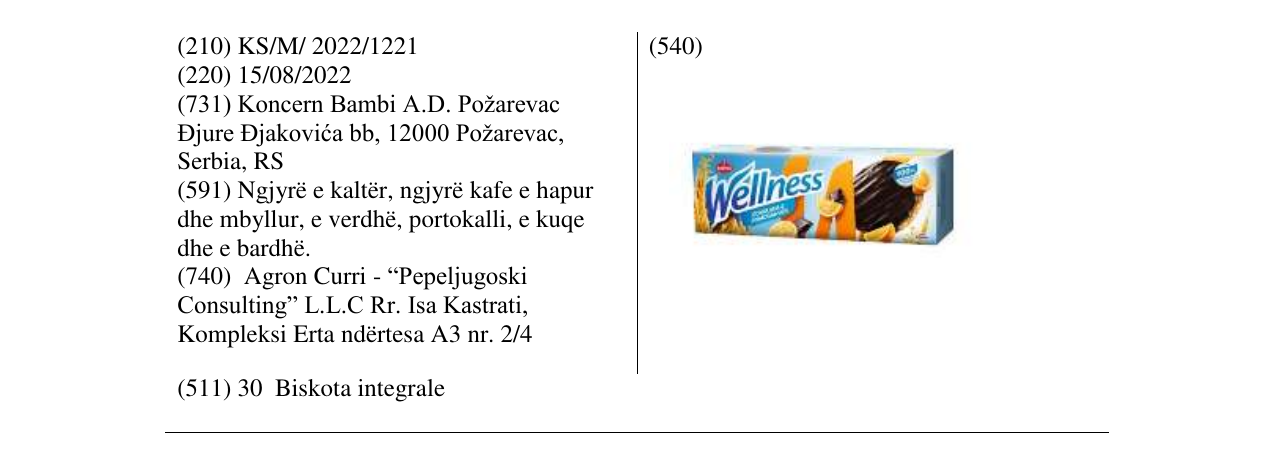 Zëri i markës Markë figurative në buletin