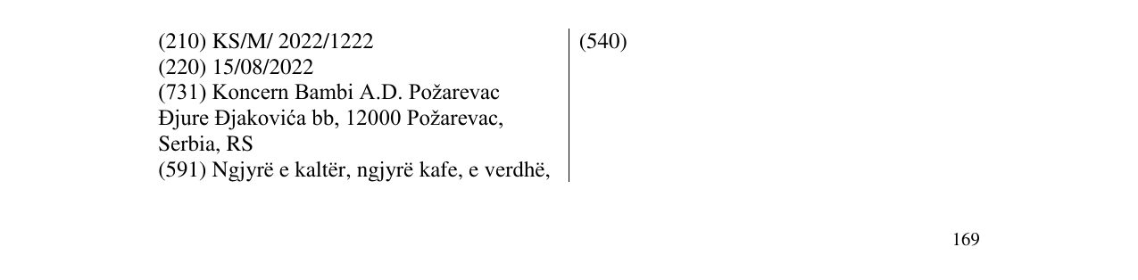 Zëri i markës Markë figurative në buletin