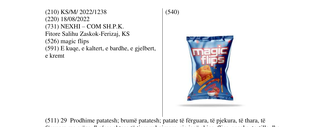 Zëri i markës Markë figurative në buletin