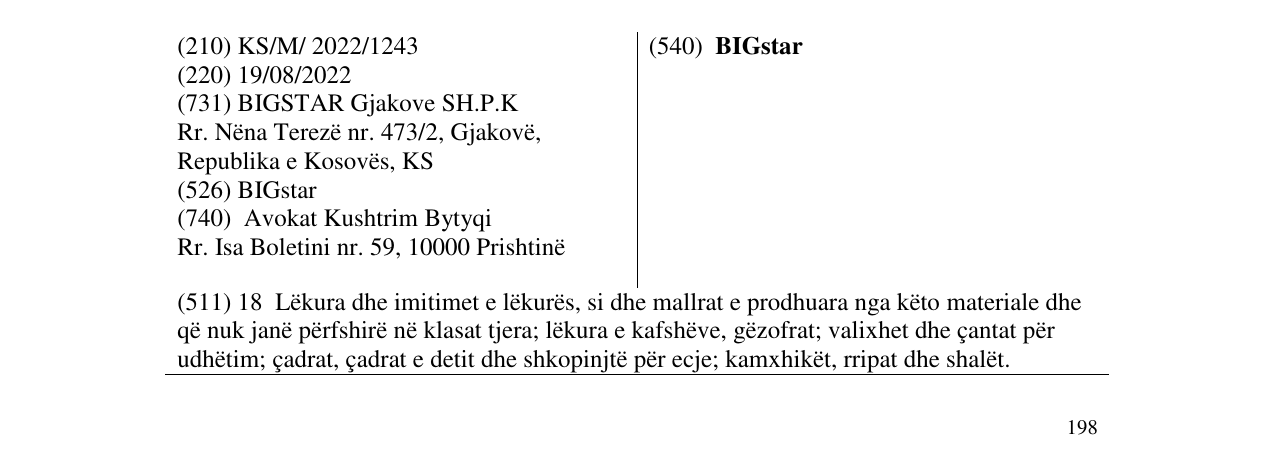 Zëri i markës BIGstar në buletin