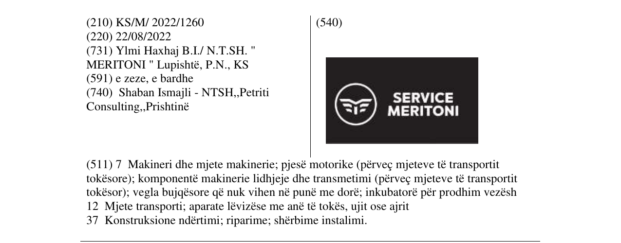 Zëri i markës Markë figurative në buletin