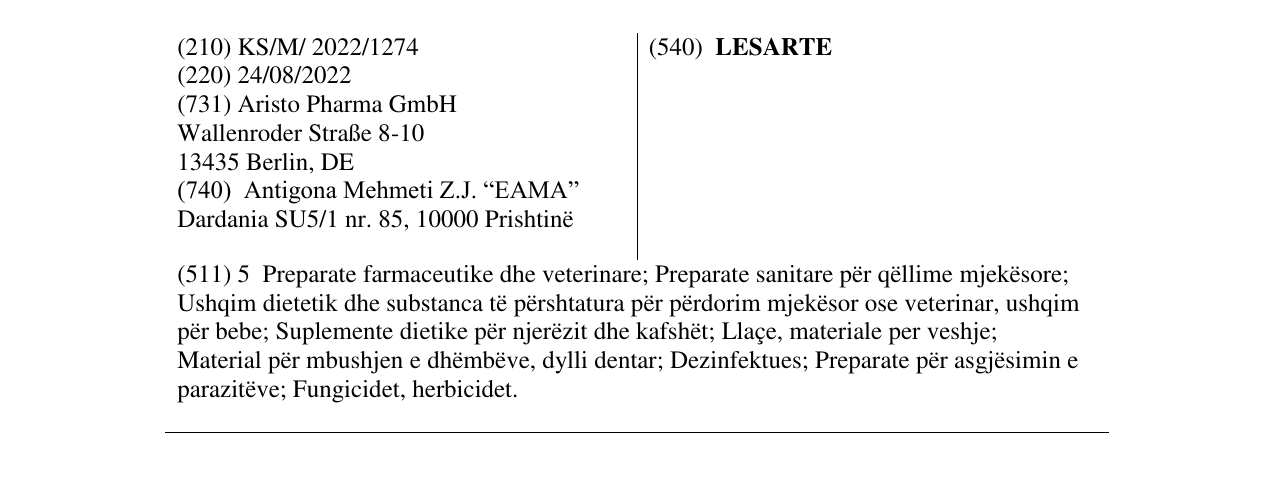 Zëri i markës LESARTE në buletin