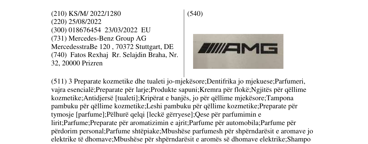 Zëri i markës Markë figurative në buletin