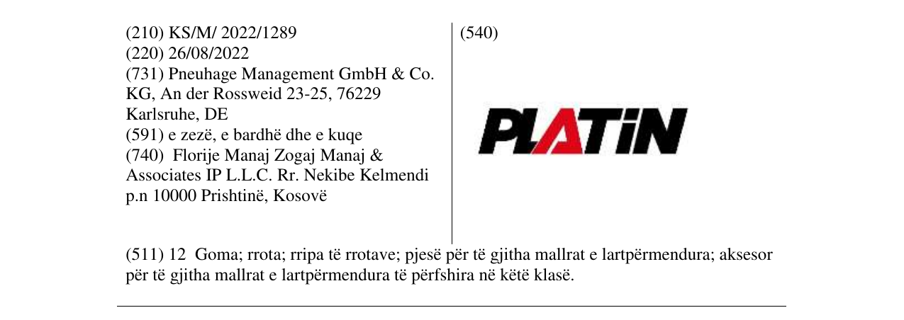 Zëri i markës Markë figurative në buletin