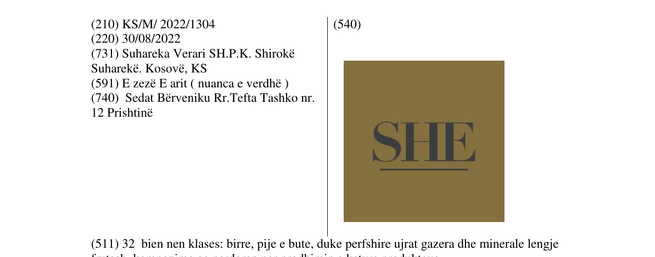 Zëri i markës Markë figurative në buletin