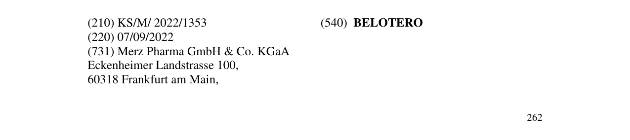 Zëri i markës BELOTERO në buletin