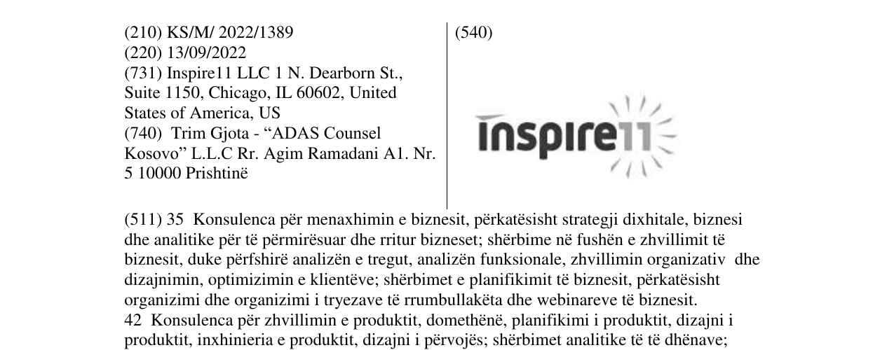 Zëri i markës inspire 11 në buletin
