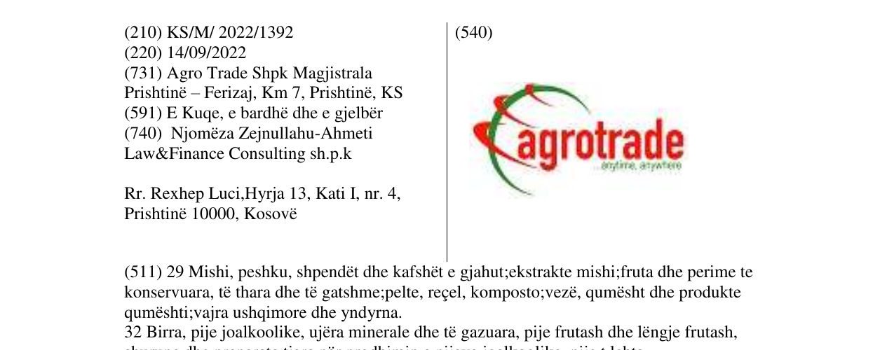 Zëri i markës agro trade në buletin