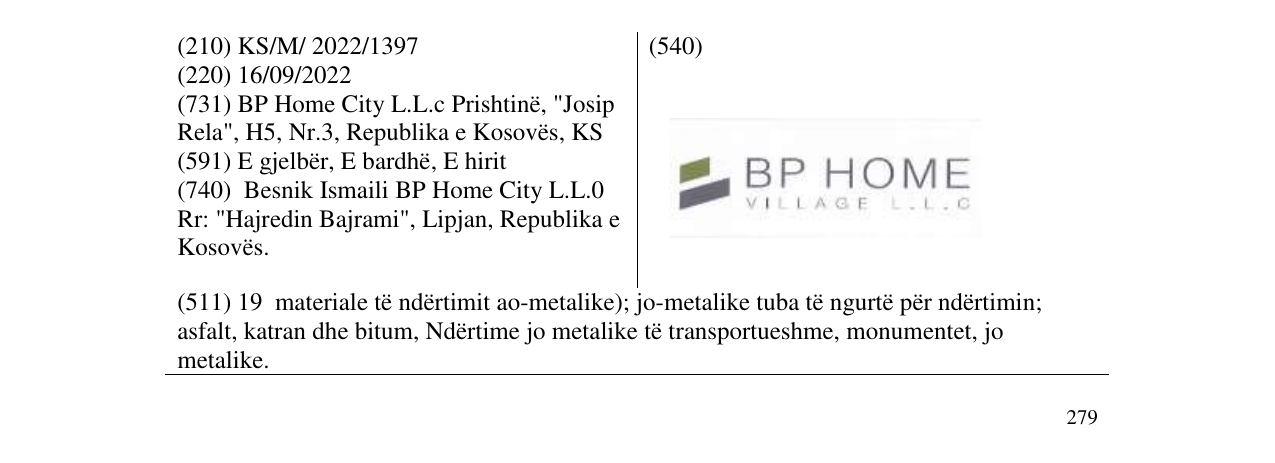 Zëri i markës BP HOME në buletin