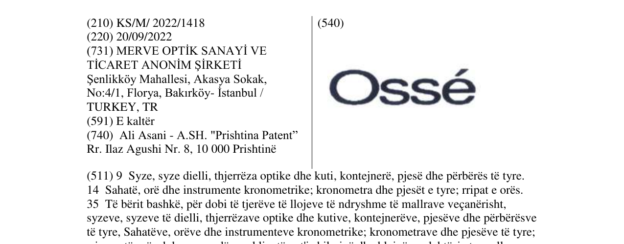 Zëri i markës osse në buletin