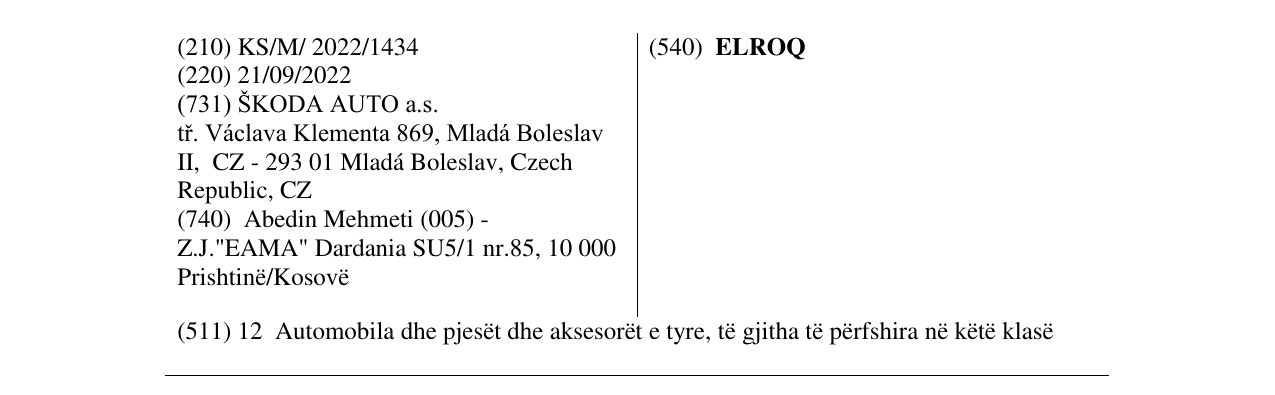 Zëri i markës ELROQ në buletin