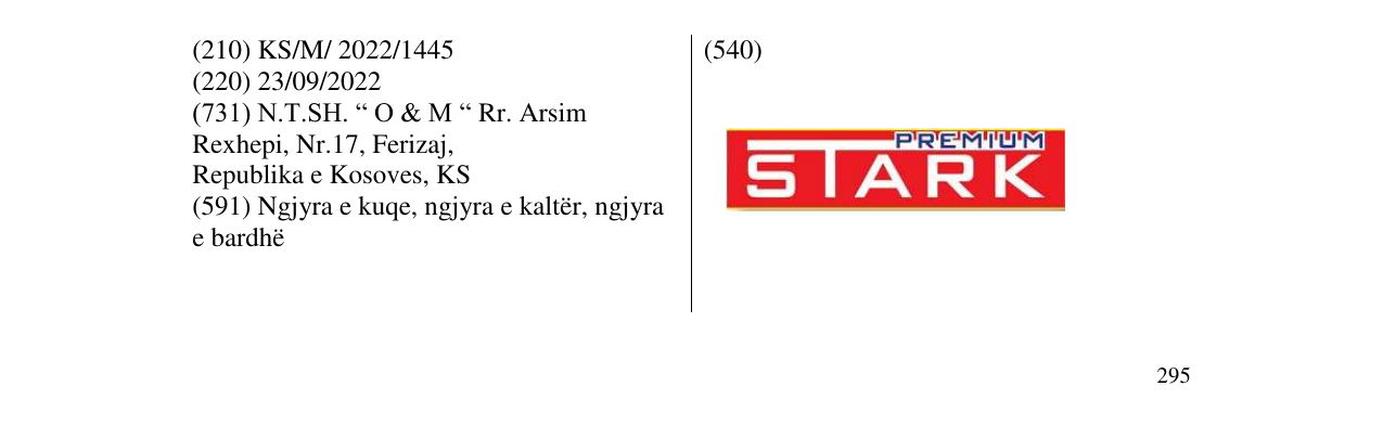 Zëri i markës STARK PREMIUM në buletin