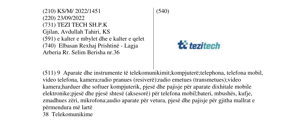 Zëri i markës tezitech në buletin