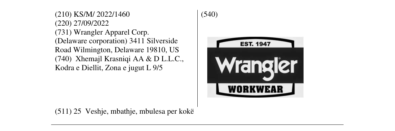 Zëri i markës Wrangler workwear në buletin
