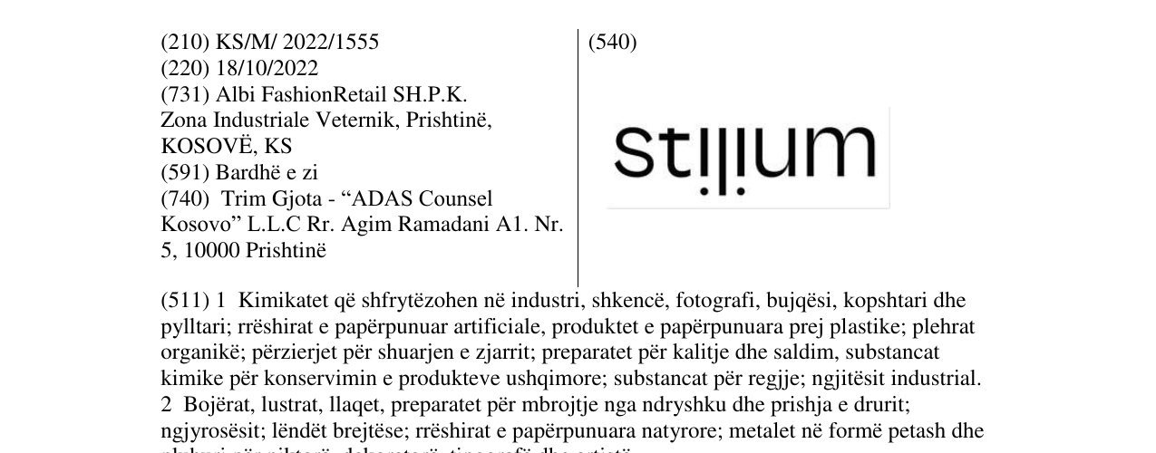 Zëri i markës Markë figurative në buletin