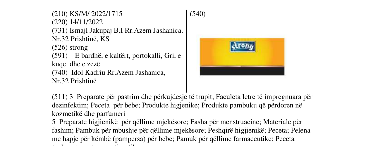 Zëri i markës strong në buletin