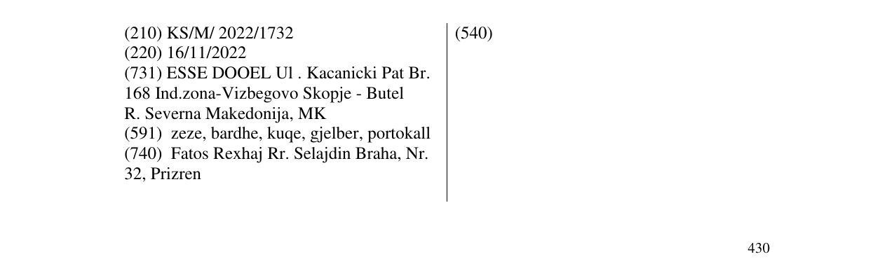 Zëri i markës mia në buletin