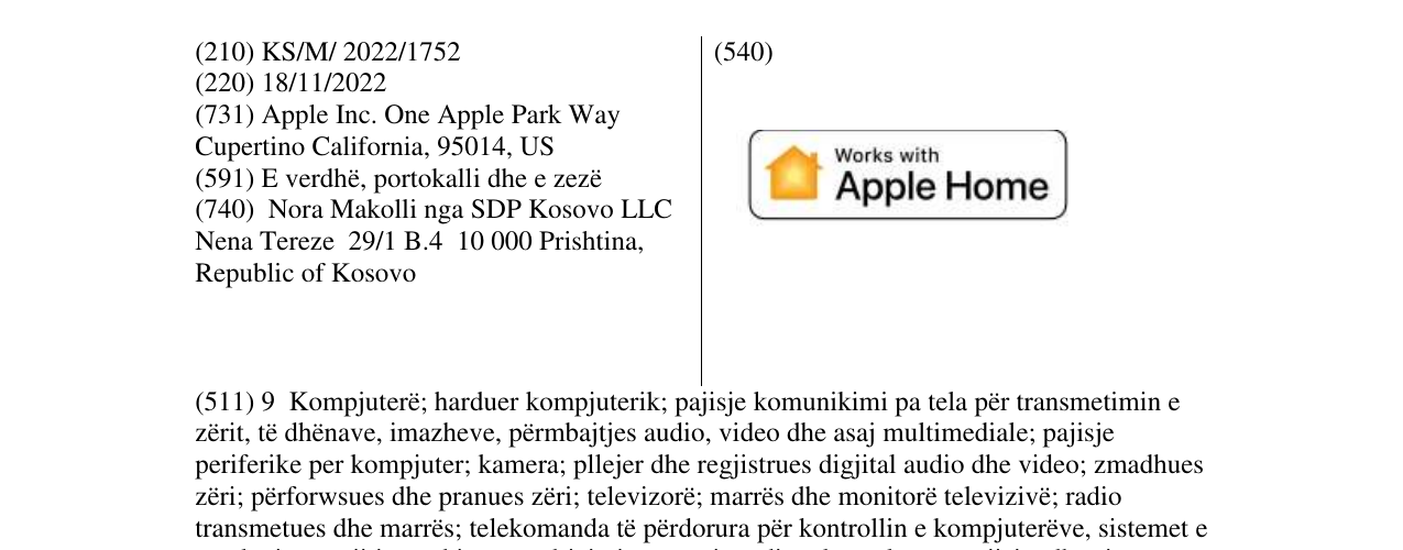 Zëri i markës APPLE HOME në buletin
