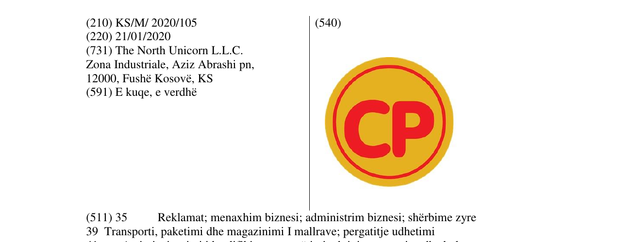 Zëri i markës CP në buletin