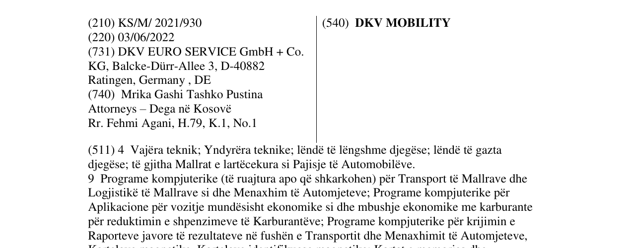 Zëri i markës DKV MOBILITY në buletin