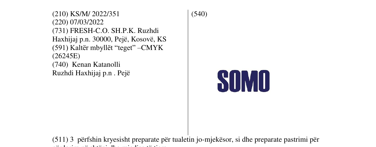 Zëri i markës SOMO në buletin