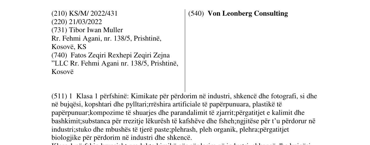 Zëri i markës Von Leonberg Consulting në buletin