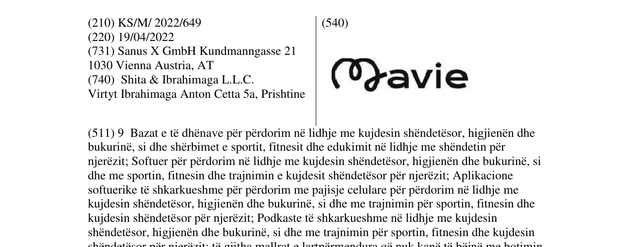 Zëri i markës mavie në buletin