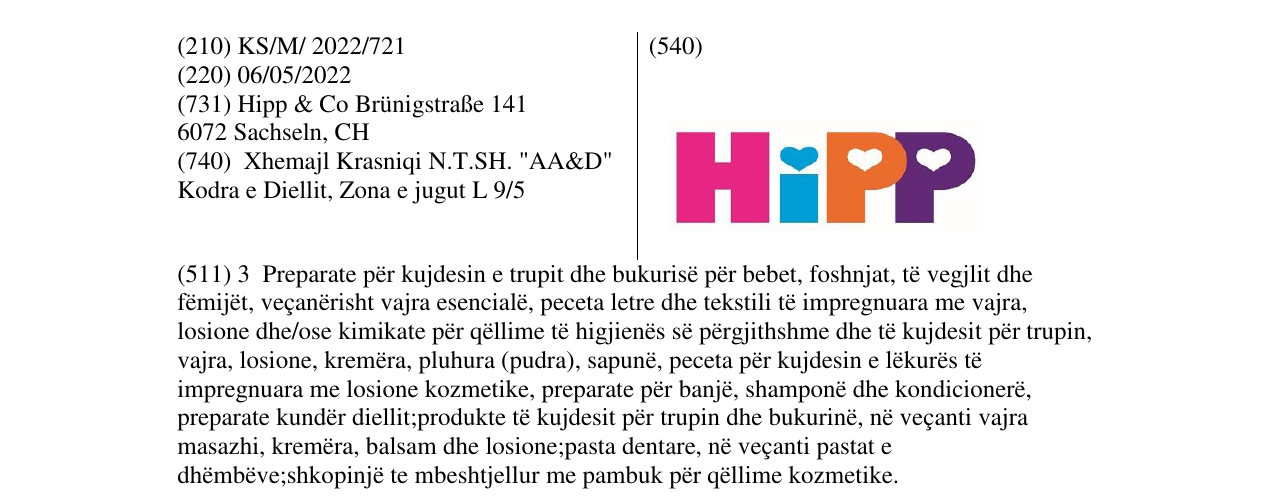 Zëri i markës HiPP në buletin