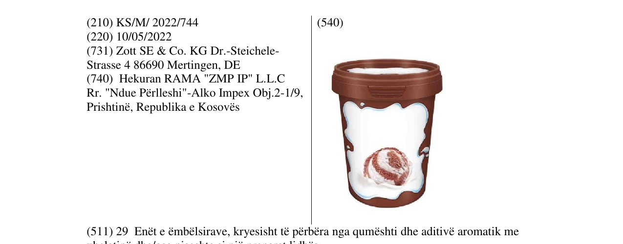 Zëri i markës Markë figurative në buletin